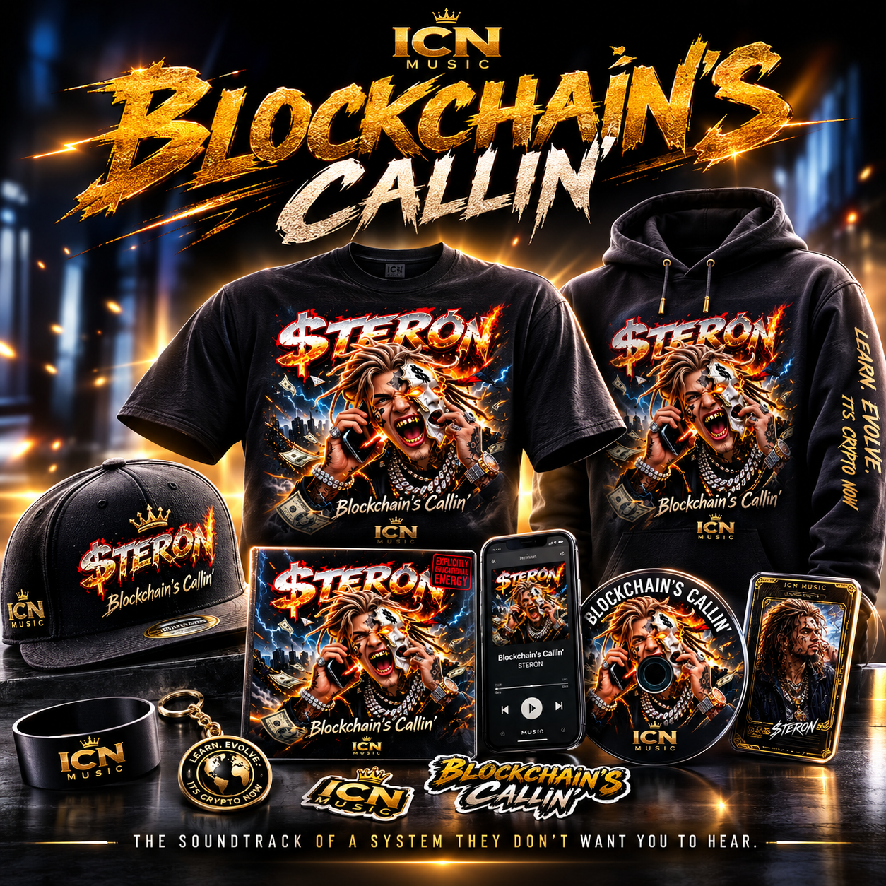 ICN Music Blockchain's Callin merchandise collection